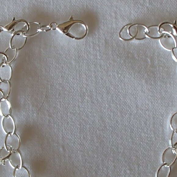 Ocean Fantasy Beach Theme Charm Bracelet Handcrafted + Organza Roses Gift Bag - Picture 2 of 7